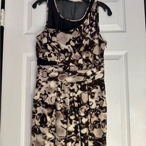 Cynthia Steffe mini dress brown black and beige size 4